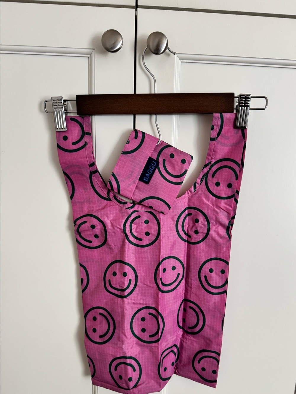 Baggu Raspberry Happy Reusable Tote Like New